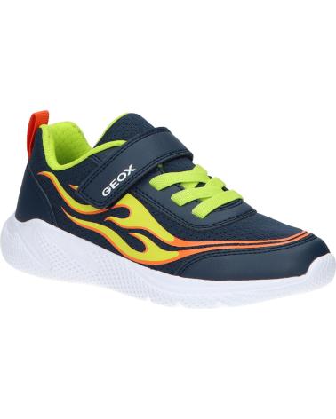 Zapatillas casual para niño GEOX  de  J45GBB 01454 J SPRINTYE  C0749 NAVY-LIME