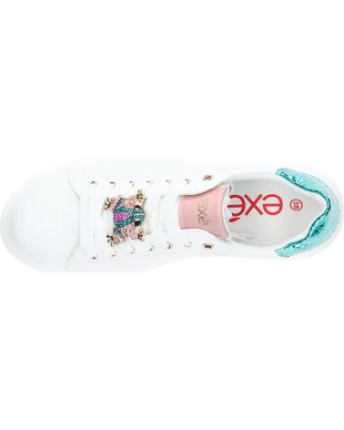 Baskets décontractées pour femmes EXE  pour  66-51EX03  WHITE PINK GREEN