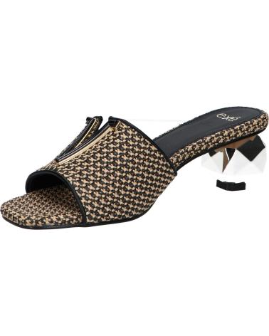 Sandalias de vestir para mujer EXE  de  SCARLET-601  RAFFIA BLACK BEIGE
