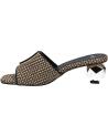 Sandalias de vestir para mujer EXE  de  SCARLET-601  RAFFIA BLACK BEIGE