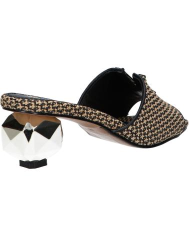 Sandalias de vestir para mujer EXE  de  SCARLET-601  RAFFIA BLACK BEIGE