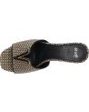 Sandalias de vestir para mujer EXE  de  SCARLET-601  RAFFIA BLACK BEIGE