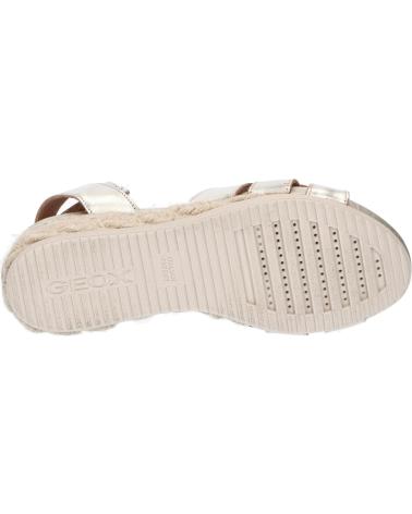 Woman Sandals GEOX D35HHB 000CF D ISCHIA CORDA  C2012 LT GOLD