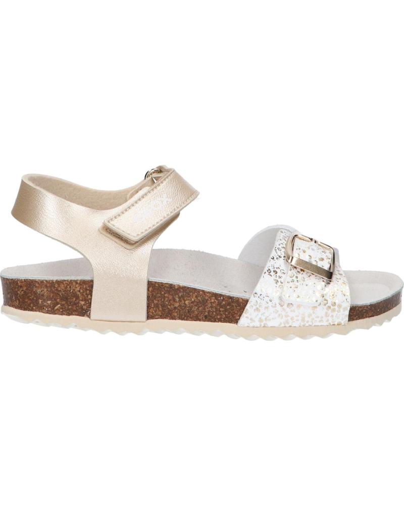 girl Sandals GEOX J028MC 0AJHS J ADRIEL  C2204 PLATINUM-WHITE