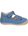 Sandales KICKERS  pour Garçon 1201230-10-0 KICK SUSHYK SHEEP LTHCOTTON CANVAS  5 BLEU