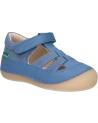 Sandales habillées pour garçon KICKERS  pour  1201230-10-0 KICK SUSHYK SHEEP LTHCOTTON CANVAS  5 BLEU