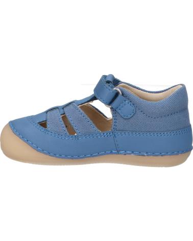Sandales habillées pour garçon KICKERS  pour  1201230-10-0 KICK SUSHYK SHEEP LTHCOTTON CANVAS  5 BLEU