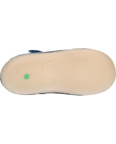 Sandales habillées pour garçon KICKERS  pour  1201230-10-0 KICK SUSHYK SHEEP LTHCOTTON CANVAS  5 BLEU