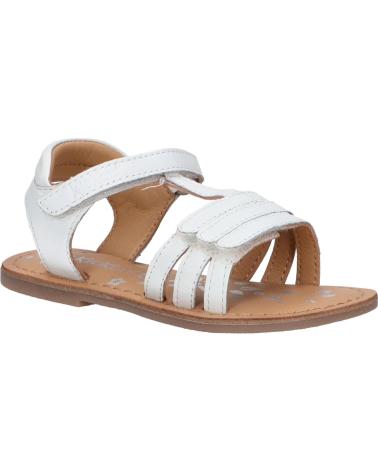 girl Sandals KICKERS 1202383-30-0 DIAMANTO SHEEP NAPPA  3 BLANC