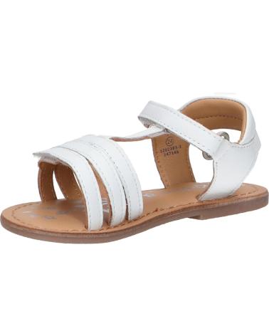 girl Sandals KICKERS 1202383-30-0 DIAMANTO SHEEP NAPPA  3 BLANC