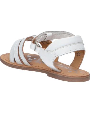 girl Sandals KICKERS 1202383-30-0 DIAMANTO SHEEP NAPPA  3 BLANC