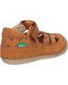 boy Sandals KICKERS 1215020-10-0 KICK SUSHYK LT GOLF NUBUCKPRINT  116 CAMEL IMPRIME Z