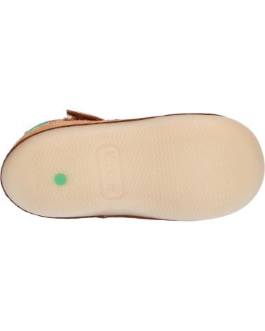 boy Sandals KICKERS 1215020-10-0 KICK SUSHYK LT GOLF NUBUCKPRINT  116 CAMEL IMPRIME Z
