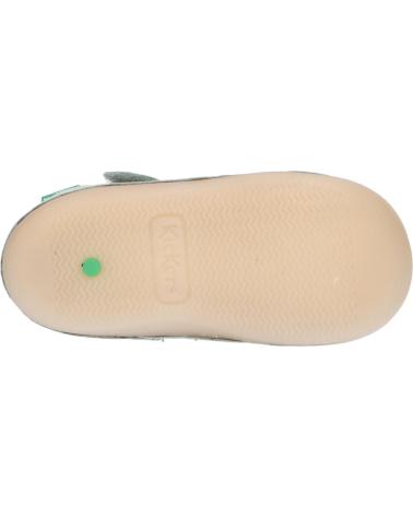 boy Sandals KICKERS 1215021-10-0 KICK SUSHYK LT GOLF NUBUCKPRINT  63 VERT CELADON IM
