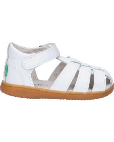 Sandalias KICKERS  de Niña y Niño 1217856-10-0 KICK FLO ACTION LEATHER  3 BLANC