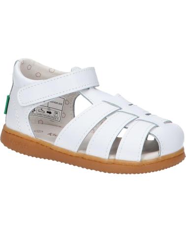 Sandali eleganti da ragazza KICKERS  per  e  1217856-10-0 KICK FLO ACTION LEATHER  3 BLANC
