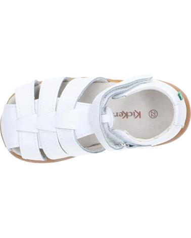 Sandali eleganti da ragazza KICKERS  per  e  1217856-10-0 KICK FLO ACTION LEATHER  3 BLANC