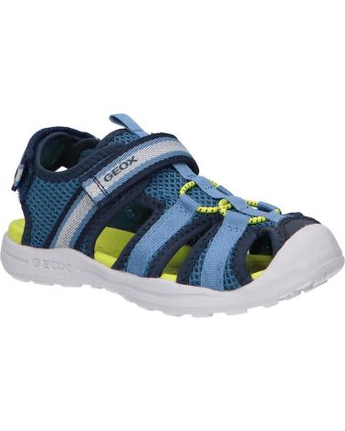  Dress sandals for boy GEOX J555XA 01454 J VANIETT  C0693 NAVY-LT BLUE