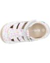 girl Sandals KICKERS 1215022-10-0 KICK SUSHYK LT COW NAPPAPRINT  33 BLANC IMPRIME F