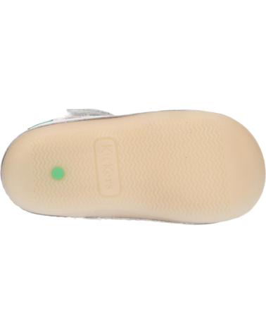 girl Sandals KICKERS 1215022-10-0 KICK SUSHYK LT COW NAPPAPRINT  33 BLANC IMPRIME F