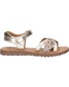girl Sandals KICKERS 694798-30 BETTY CUIR SHEEP METALLICPONY  151 OR PONY