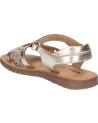 girl Sandals KICKERS 694798-30 BETTY CUIR SHEEP METALLICPONY  151 OR PONY