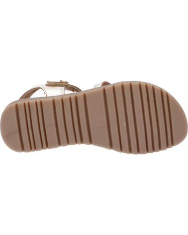 girl Sandals KICKERS 694798-30 BETTY CUIR SHEEP METALLICPONY  151 OR PONY