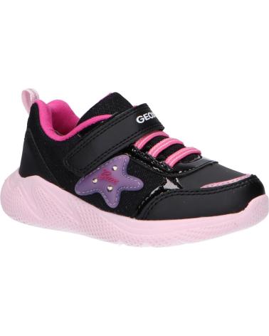 Sportschuhe GEOX  für Mädchen B254TD 0HH14 B SPRINTYE  C0618 BLACK-PINK