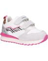 Zapatillas deporte GEOX  de Niña J26GZC 022BC J FASTICS  C0563 WHITE-FUCHSIA