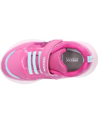 girl Trainers GEOX B254TD 0HH14 B SPRINTYE  C8N4A FUCHSIA-AQUA