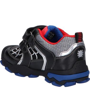 boy sports shoes GEOX J269VA 0BU11 J BULLER  C0048 BLACK-RED