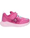 girl sports shoes GEOX B254TD 0HH14 B SPRINTYE  C8N4A FUCHSIA-AQUA