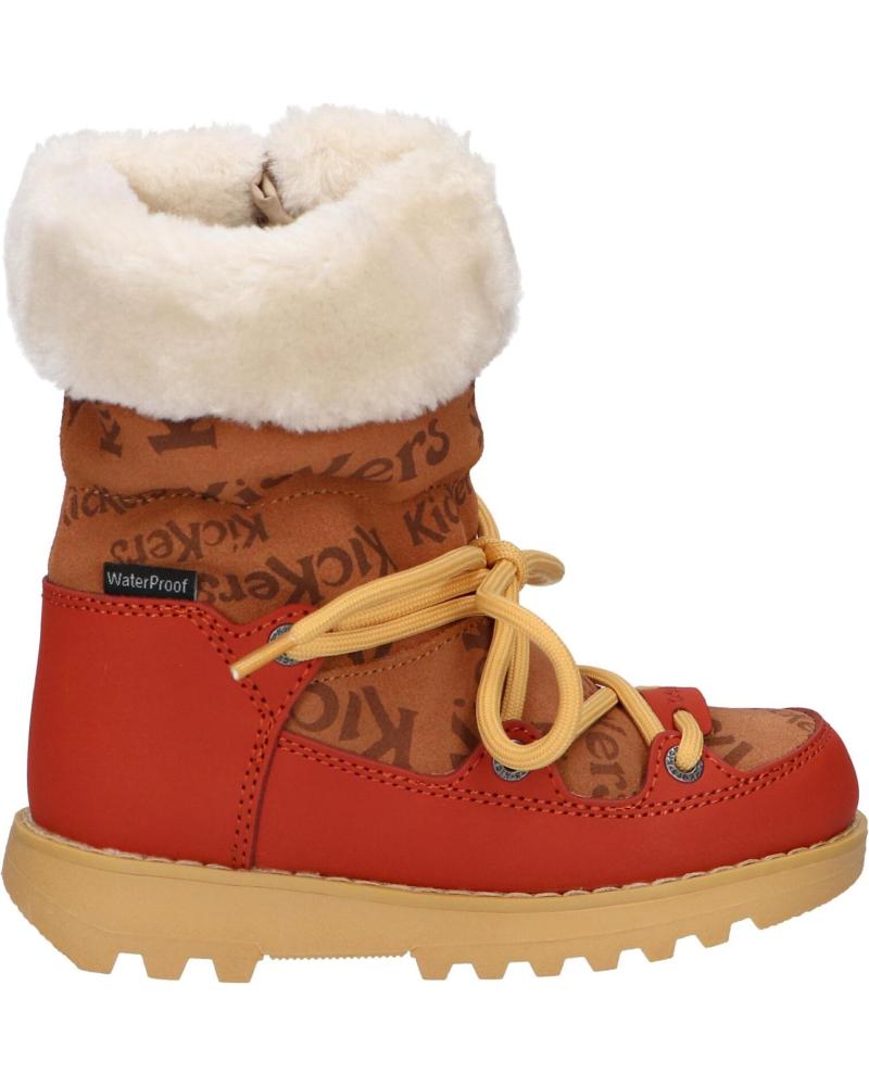 Bottes KICKERS  pour Fille 911531-30 KICKNEOSNOW KID  114 CAMEL IMPRIME