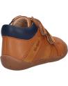 Chaussures KICKERS  pour Garçon 878472-10 WAMBAK CUIR  114 CAMEL MARINE