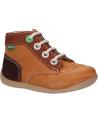 boy Mid boots KICKERS 879059-10 BONZIP-2 GOLF  116 CAMEL MARRON TR