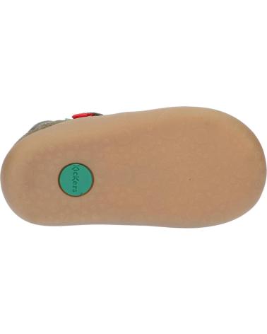 Sandales habillées pour garçon KICKERS  pour  1201320-10-0 KICK FRONY SUEDE CRSHEEP CR BURNISH  20 KAKI