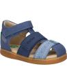 Sandales habillées pour garçon KICKERS  pour  1201380-10-0 KICK BAZAR COW NUBUCK  53 BLEU TRICOLORE