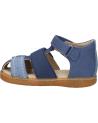 Sandales habillées pour garçon KICKERS  pour  1201380-10-0 KICK BAZAR COW NUBUCK  53 BLEU TRICOLORE