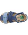 Sandales habillées pour garçon KICKERS  pour  1201380-10-0 KICK BAZAR COW NUBUCK  53 BLEU TRICOLORE