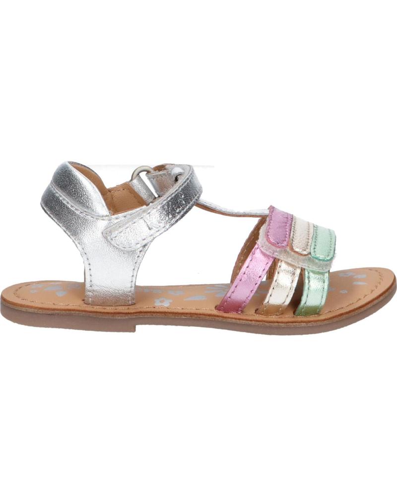 Elegante sandalen für mädchen KICKERS  für  1202380-30-0 DIAMANTO SHEEP METAL  165 ARGENT MULTICO
