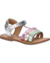 Elegante sandalen für mädchen KICKERS  für  1202380-30-0 DIAMANTO SHEEP METAL  165 ARGENT MULTICO