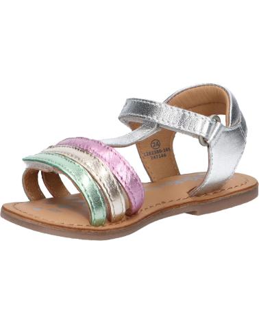 Elegante sandalen für mädchen KICKERS  für  1202380-30-0 DIAMANTO SHEEP METAL  165 ARGENT MULTICO