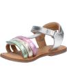 Elegante sandalen für mädchen KICKERS  für  1202380-30-0 DIAMANTO SHEEP METAL  165 ARGENT MULTICO