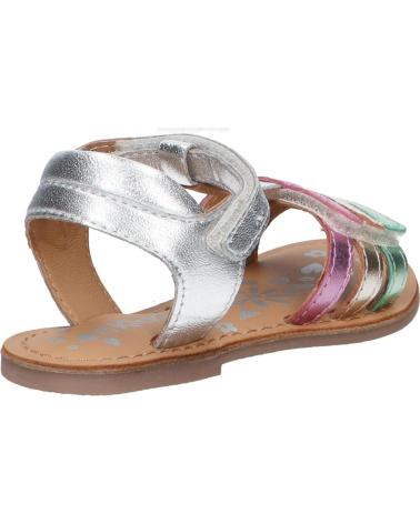Elegante sandalen für mädchen KICKERS  für  1202380-30-0 DIAMANTO SHEEP METAL  165 ARGENT MULTICO