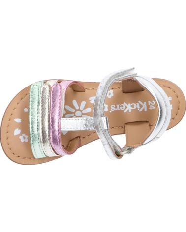 Elegante sandalen für mädchen KICKERS  für  1202380-30-0 DIAMANTO SHEEP METAL  165 ARGENT MULTICO