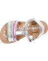 Elegante sandalen für mädchen KICKERS  für  1202380-30-0 DIAMANTO SHEEP METAL  165 ARGENT MULTICO