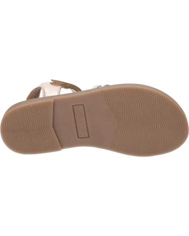 girl Sandals KICKERS 1215861-30-0 KICK PRELLA SHEEP METAL  151 OR ROSE MULTICO