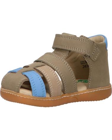 Sandales habillées pour garçon KICKERS  pour  1217840-10-0 KICK POD NUBUCK  20 KAKI
