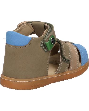 Sandales habillées pour garçon KICKERS  pour  1217840-10-0 KICK POD NUBUCK  20 KAKI