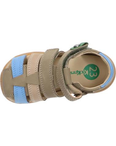 Sandales habillées pour garçon KICKERS  pour  1217840-10-0 KICK POD NUBUCK  20 KAKI